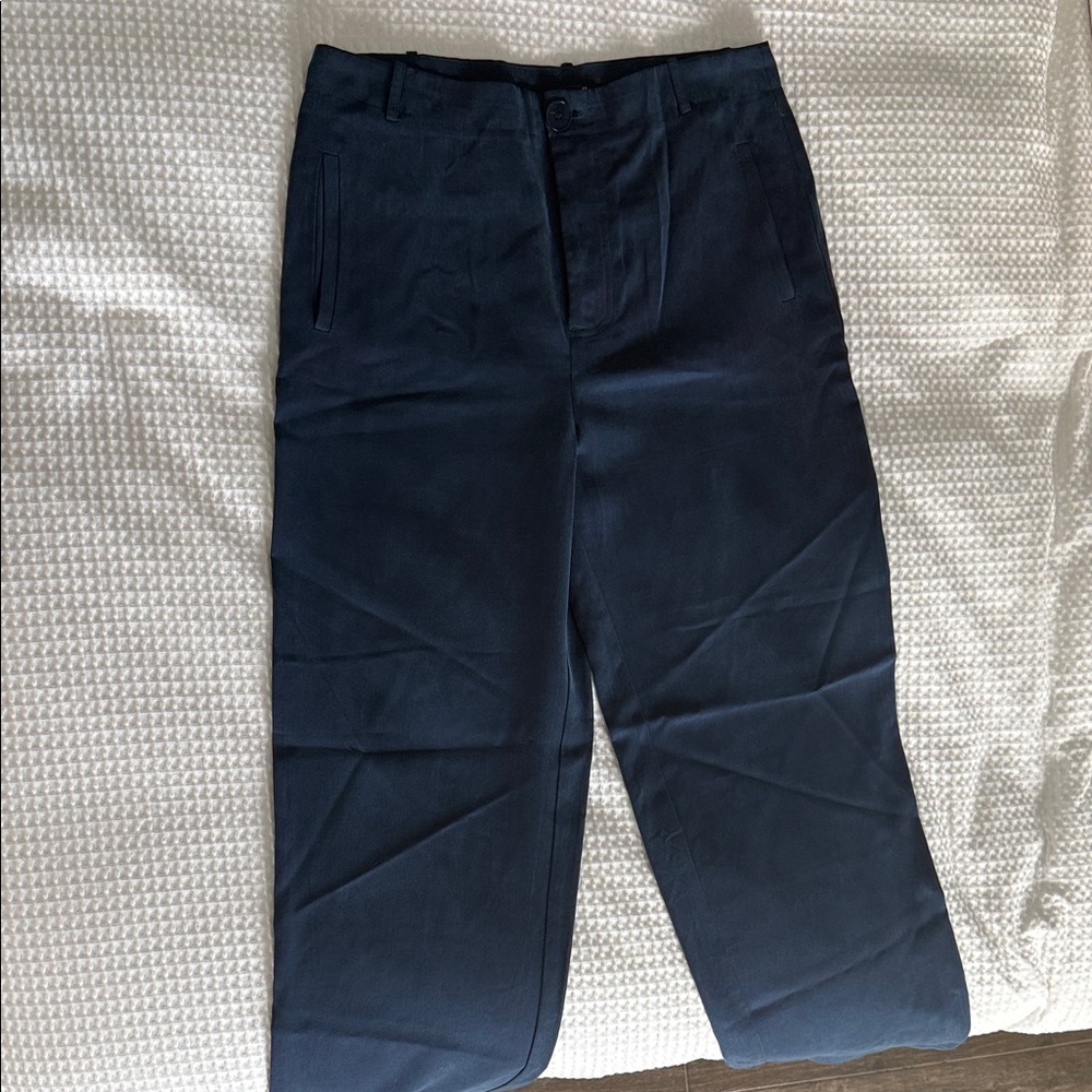 Reformation Navy Trousers